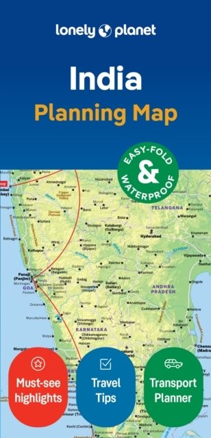 Lonely Planet India Planning Map